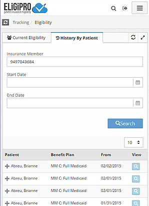 EligiPro - Patient Insurance Eligibility